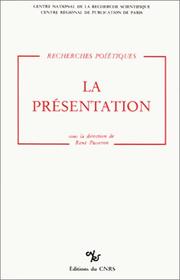 Cover of: La Présentation by René Passeron