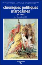 Cover of: Chroniques politiques marocaines, 1971-1982