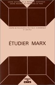 Cover of: Etudier Marx