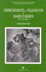 Cover of: Défrichements et villeneuves du Bassin parisien, XIe-XIVe siècles