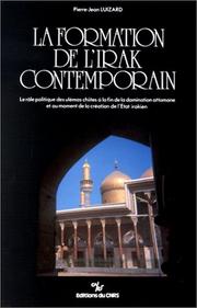 Cover of: La formation de l'Irak contemporain by Pierre-Jean Luizard