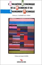 Cover of: L'evaluation economique de la recherche et du changement technique
