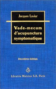 Cover of: Vade-mecum d'acupuncture symptomatique