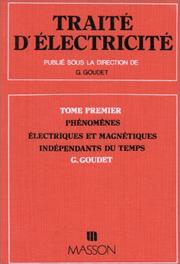 Cover of: Traité d'électricité