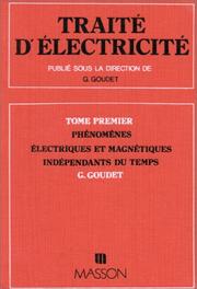 Cover of: Phénomènes électriques et magnétiques indépendants du temps