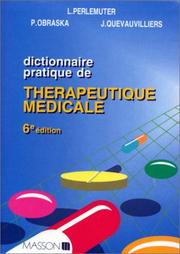 Cover of: Dictionnaire pratique de thérapeutique médicale