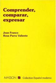 Cover of: Comprender, comparar, expresar