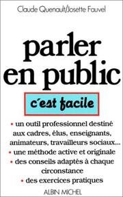 Cover of: Parler en public, c'est facile by Claude Quenault