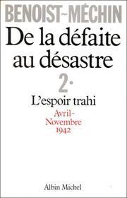 Cover of: De la défaite au désastre