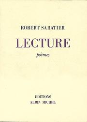 Cover of: Lecture: poèmes