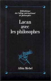 Cover of: Lacan avec les philosophes: [colloque]