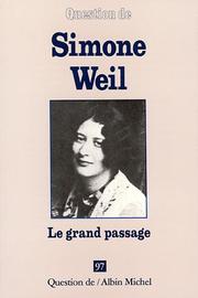 Cover of: Simone Weil, le grand passage.