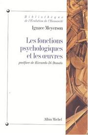 Cover of: Les fonctions psychologiques et les œuvres