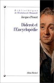 Cover of: Diderot et L'Encyclopédie by Jacques Proust
