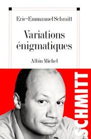 Cover of: Variations énigmatiques