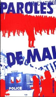 Cover of: Paroles de mai