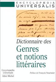 Cover of: Dictionnaire des genres et notions littéraires by Robert Abirached