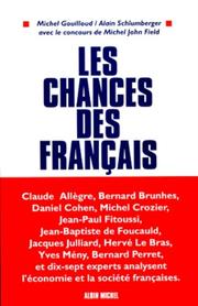 Cover of: Les chances des Français