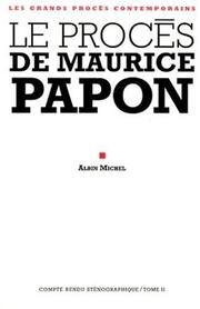 Cover of: Le procès de Maurice Papon. by 