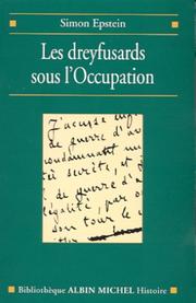 Cover of: Les dreyfusards sous l'Occupation