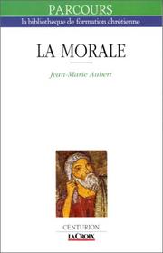 Cover of: La morale (Parcours)