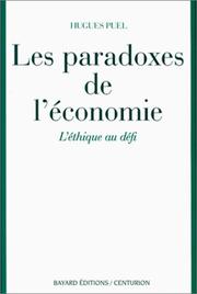 Cover of: Les paradoxes de l'économie: l'éthique au défi