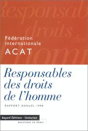 Cover of: Responsables des droits de l'homme : Rapport annuel 1998