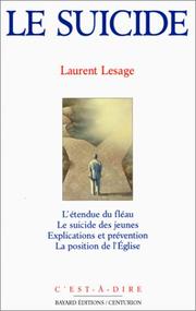 Cover of: Le suicide by Laurent Lesage, Laurent Lesage