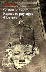 Cover of: Ruines et paysages d'Egypte