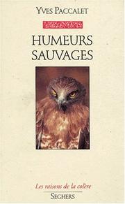 Cover of: Humeurs sauvages