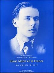 Klaus Mann et la France by Strauss, Dieter