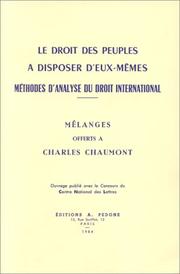 Mélanges offerts à Charles Chaumont by Charles Chaumont