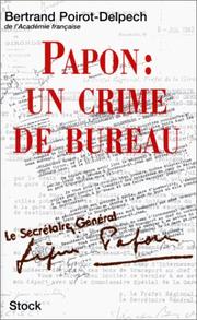 Cover of: Papon by Bertrand Poirot-Delpech