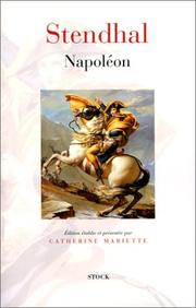 Cover of: Napoléon by Stendhal