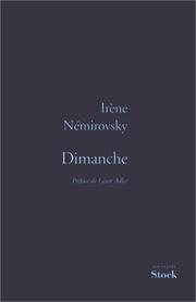 Cover of: Dimanche et autres nouvelles by Irène Némirovsky