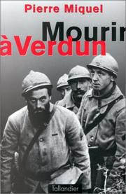 Cover of: Mourir à Verdun