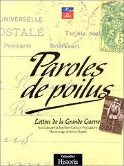Cover of: Paroles de poilus by 