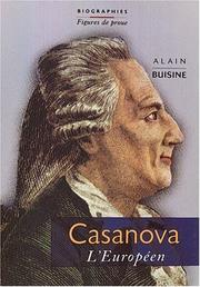 Cover of: Casanova l'Européen