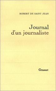 Cover of: Journal d'un journaliste.