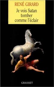 Cover of: Je vois Satan tomber comme l'éclair