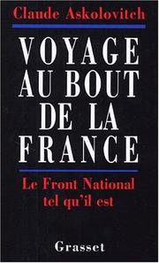 Cover of: Voyage au bout de la France by Claude Askolovitch