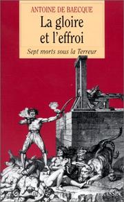 Cover of La gloire et l'effroi
