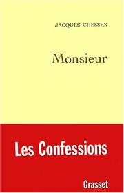 Cover of: Monsieur by Jacques Chessex