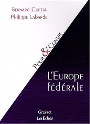 Cover of: L'Europe fédérale