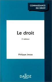 Cover of: Le droit