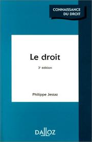 Cover of: Le droit by Philippe Jestaz