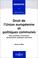 Cover of: Droit de l'Union européenne et politiques communes
