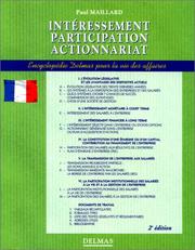 Cover of: Intéressement, participation, actionnariat by Paul Maillard