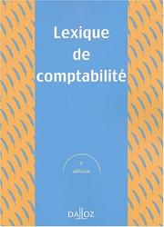 Cover of: Lexique de comptabilité, 5e édition