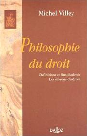 Cover of: Philosophie du droit